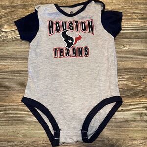 Houston Texans one piece Size 18 Months. Button bottom. NWOT. O